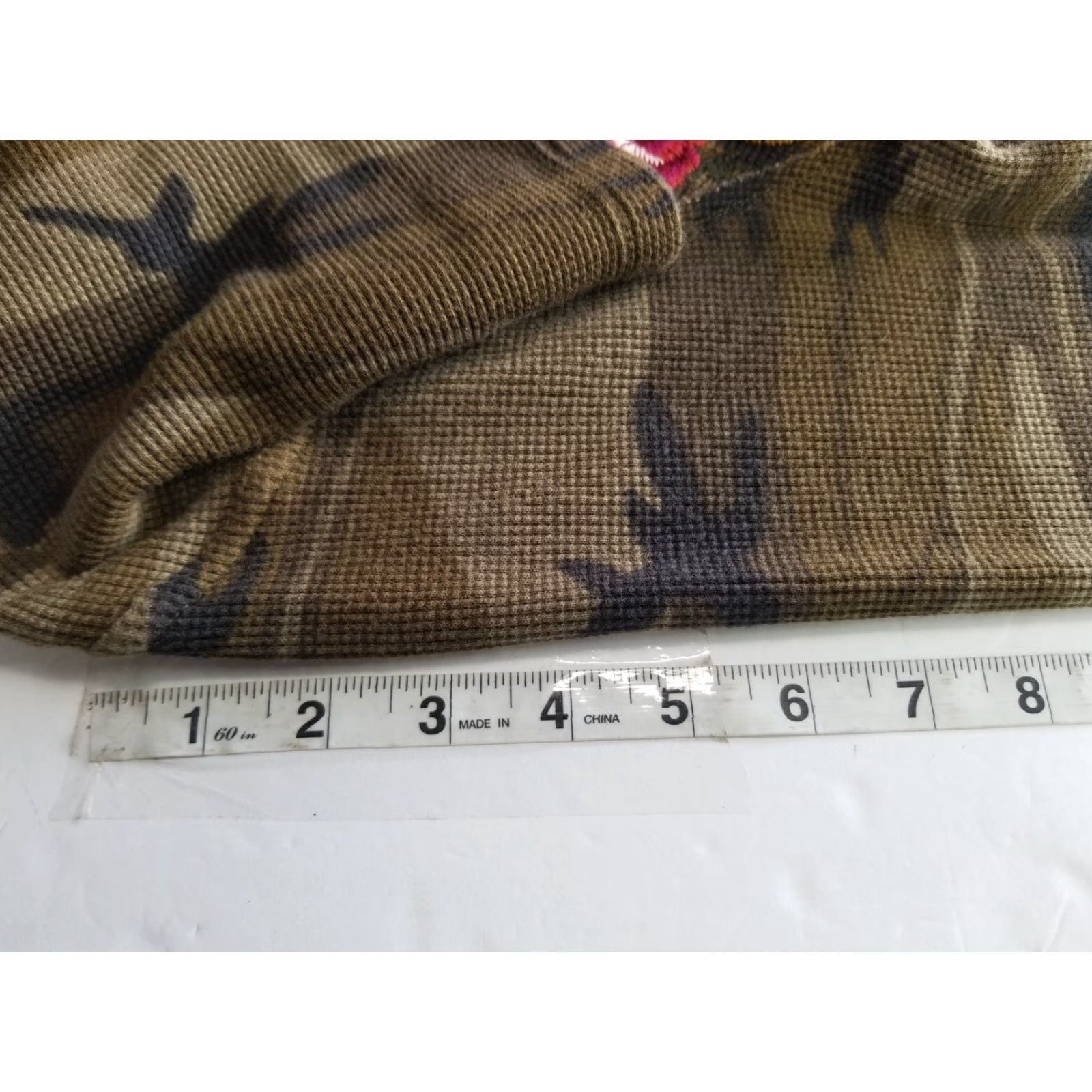 Johnny Was VINTAGE Johnny Was Women's Pullover Hoodie Camouflage Green Embroidered Thermal Axton Floral XS Size XS / US 0-2 / IT 36-38 - 7 Thumbnail