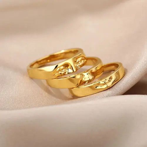 Jewelry Mashiko x Chika Aesthetic Vintage Eye Gold Rings Size ONE SIZE - 3 Thumbnail