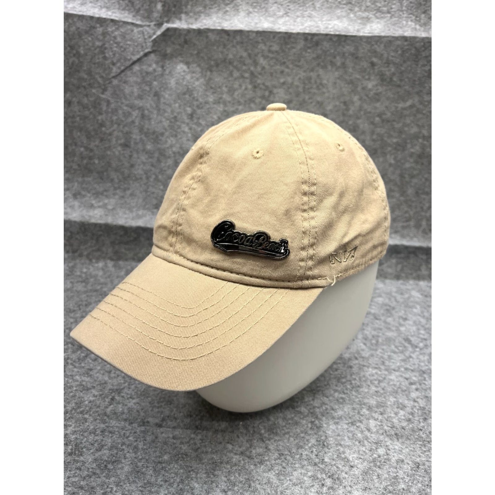 Vintage Essencial Hat Cap Strap Back Adult One Size Beige 100% Cotton Beach Hat/Cap Casual Beach Size ONE SIZE - 4 Thumbnail