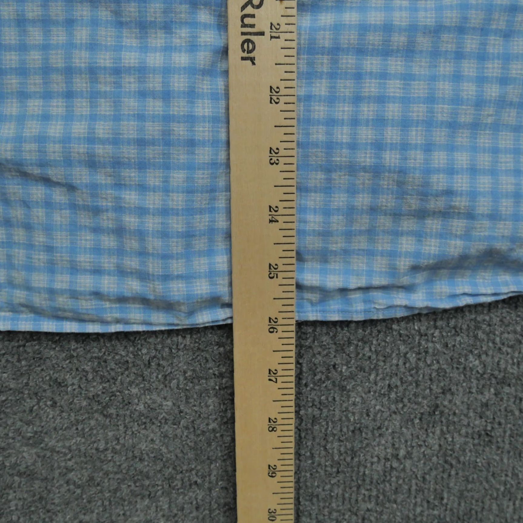 Peter Millar VINTAGE Peter Millar Shirt Mens M Blue Plaid Button Up Long Sleeve Chambray Size US M / EU 48-50 / 2 - 8 Thumbnail
