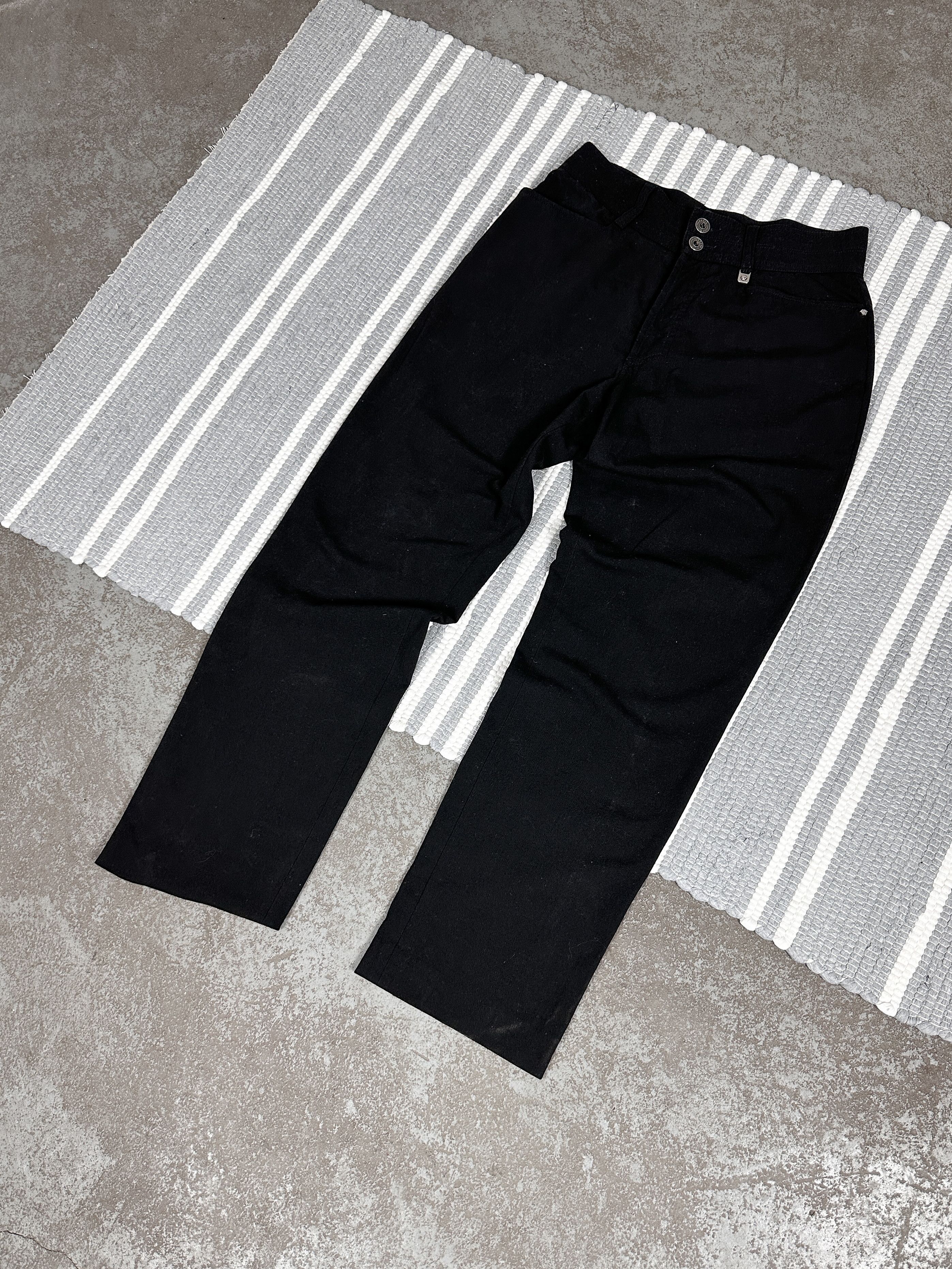 Versace Vintage Versace Jeans Couture Black Pants Trousers Size 34" / US 12 / IT 48 - 5 Thumbnail
