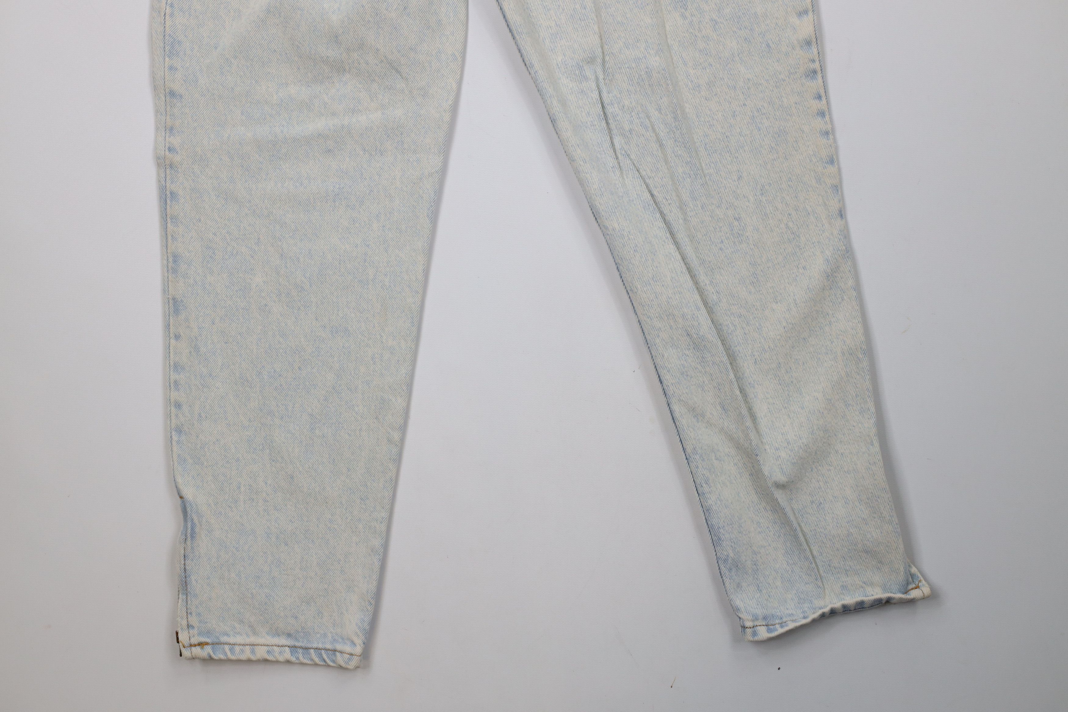 Vintage Vintage 90s Streetwear Acid Wash Tapered Leg Jeans Blue Size 32" / US 10 / IT 46 - 4 Thumbnail