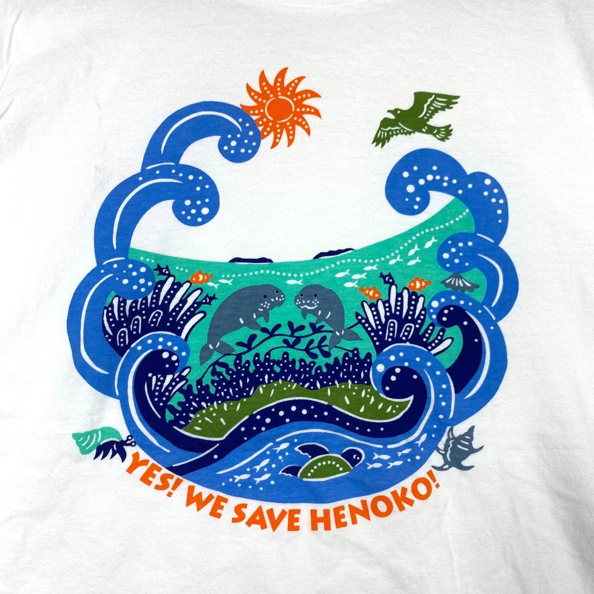 Vintage WE SAVE HENOKO Japan Okinawa Preservation Nature Tee Shirt Size L / US 10 / IT 46 - 3 Thumbnail