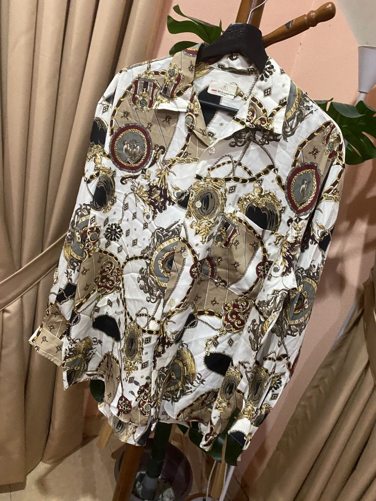 Japanese Brand × Vintage Vintage 5th Season Collection Baroque Chain Print Shirt Size US L / EU 52-54 / 3 - 2 Thumbnail