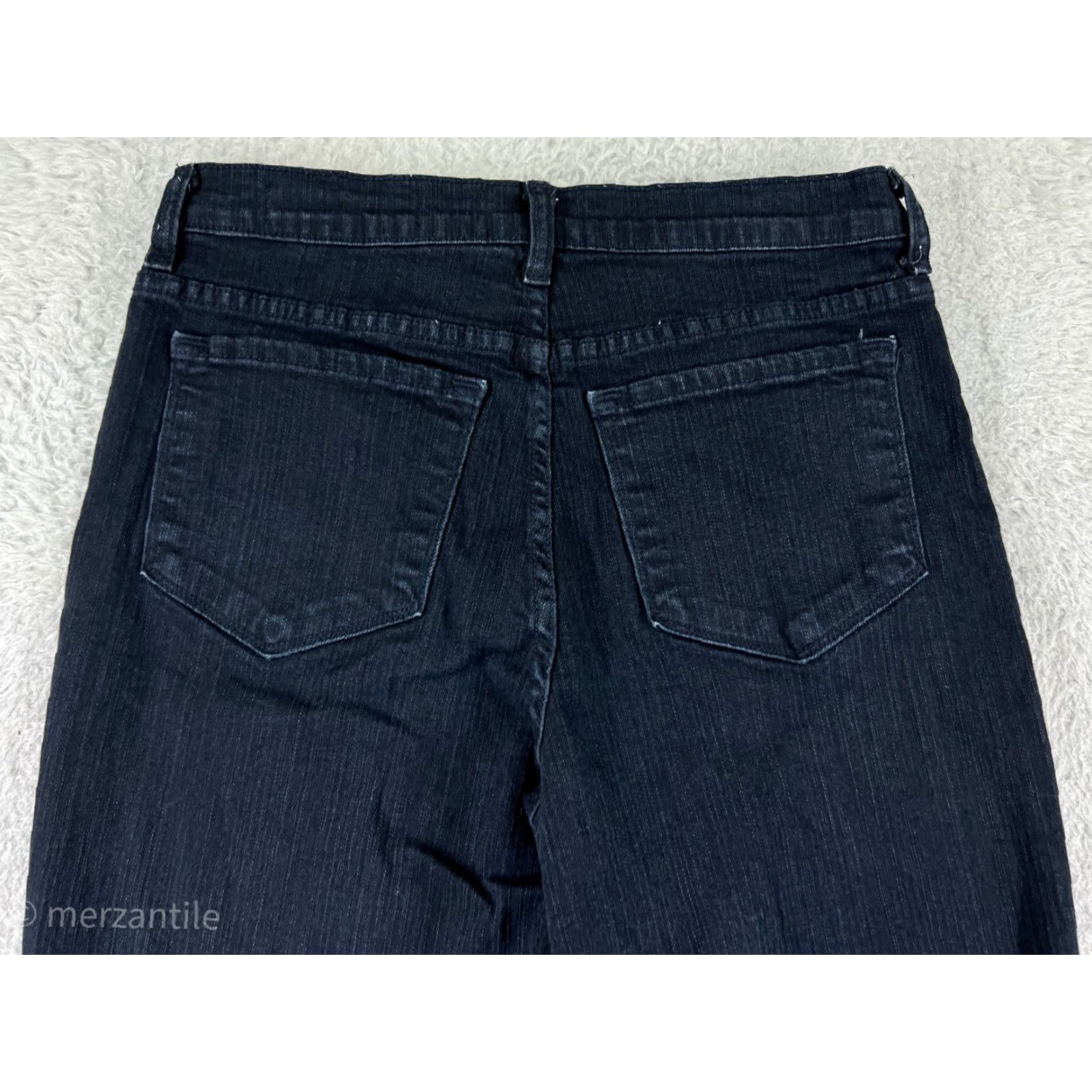 Denime Not Your Daughters Jeans Jeans Black Denim Bootcut 28x28 Womens 8 Regular Stretch Mid Rise 28in Inseam 28in Dark Wash 5-Pocket Design Zip Size 34" / US 12 / IT 48 - 3 Thumbnail