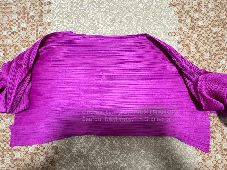 Issey Miyake Issey Miyake Pink Short Sleeve Top Size L / US 10 / IT 46 - 2 Thumbnail