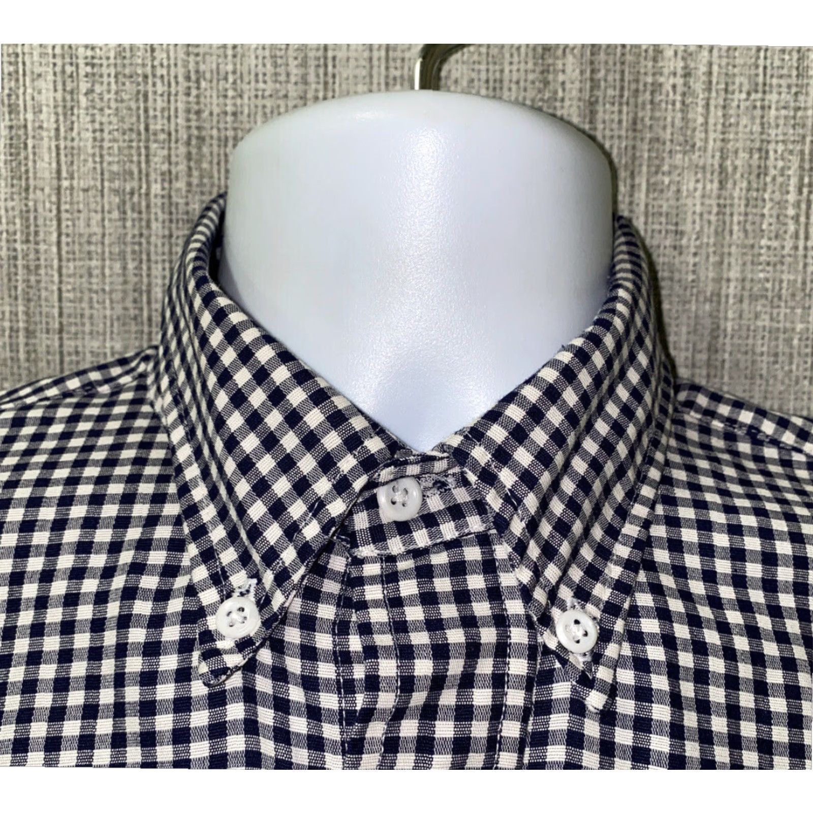 Orvis Orvis Mens Checkered Short Sleeve Button Front Shirt, Black White, Size M Size US M / EU 48-50 / 2 - 3 Thumbnail
