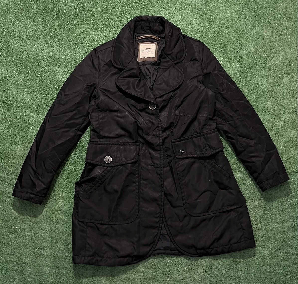Thomas Burberry Coat Trench Black