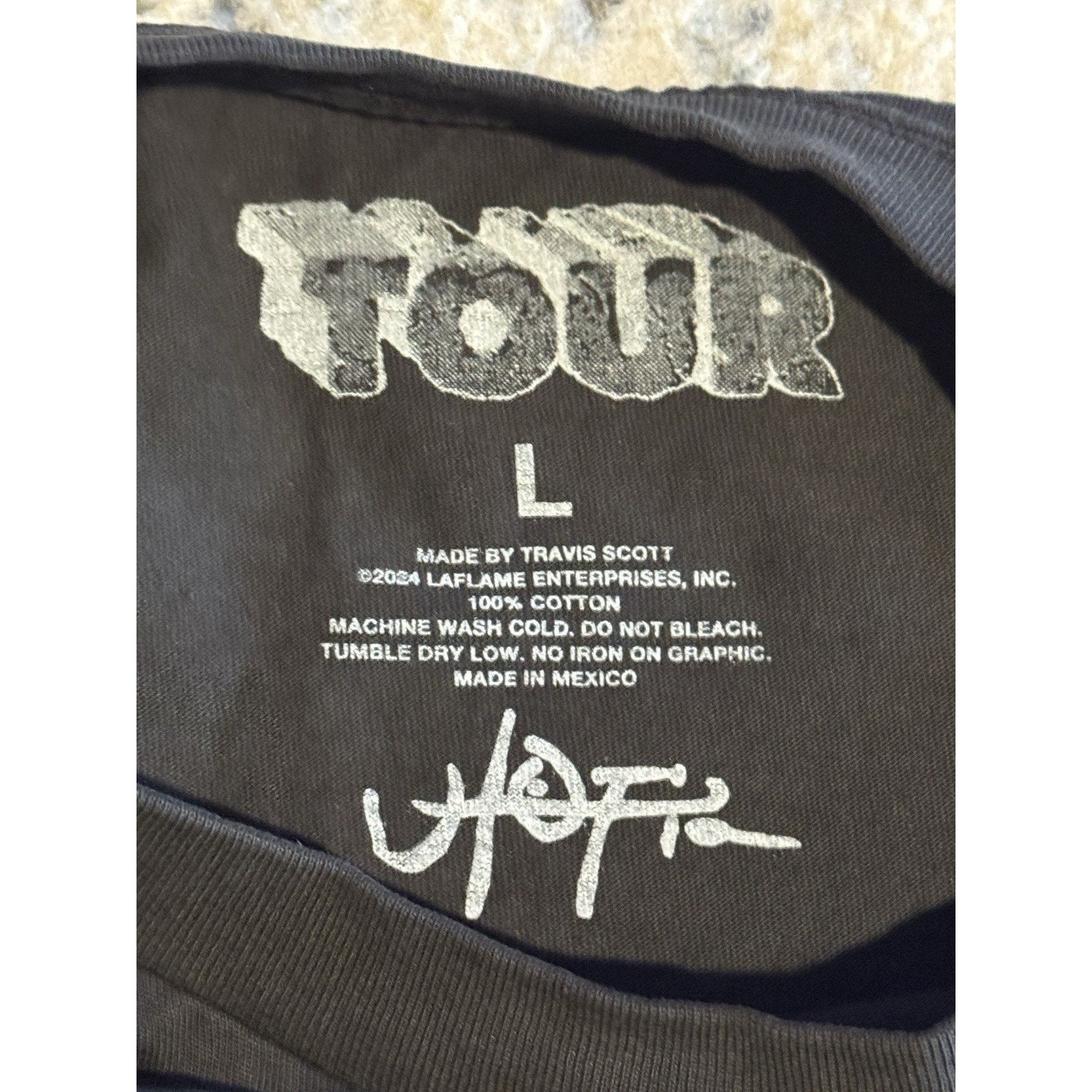 Travis Scott Euro Exclusive Delestro Echos T-shirt Italy Tour Cactus Jack Size US XL / EU 56 / 4 - 6 Thumbnail