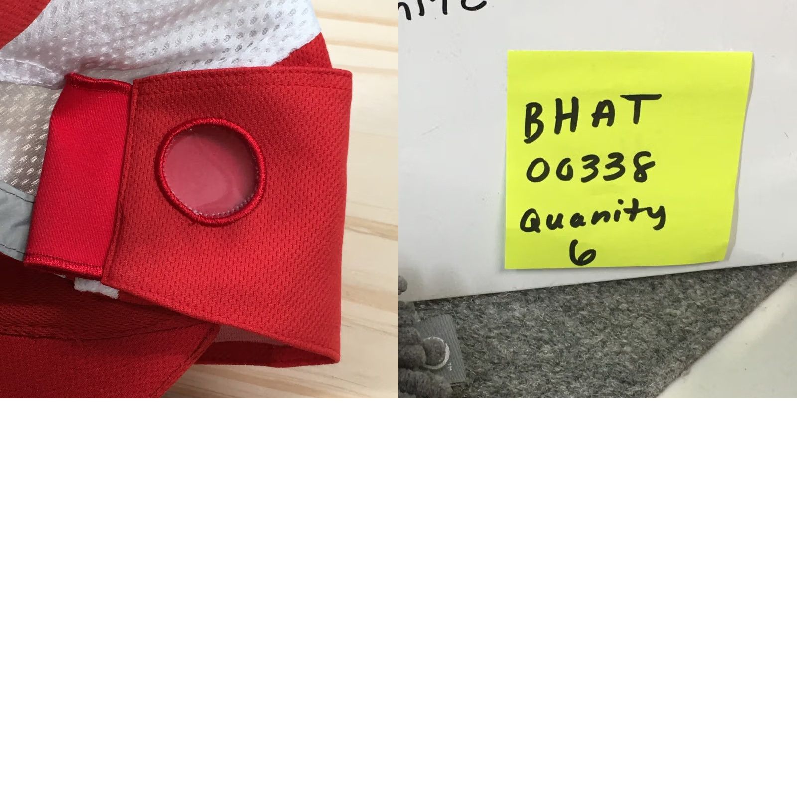 Vintage iXound Wear 5 Panel Cap Womens Red One Size Adjustable Curved Brim Perforated Baseball Cap Size ONE SIZE - 10 Thumbnail