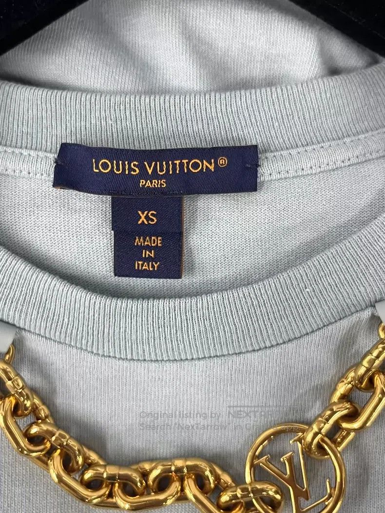 Louis Vuitton Louis Vuitton Blue Thick Chain Short Sleeve Size US XS / EU 42 / 0 - 4 Thumbnail