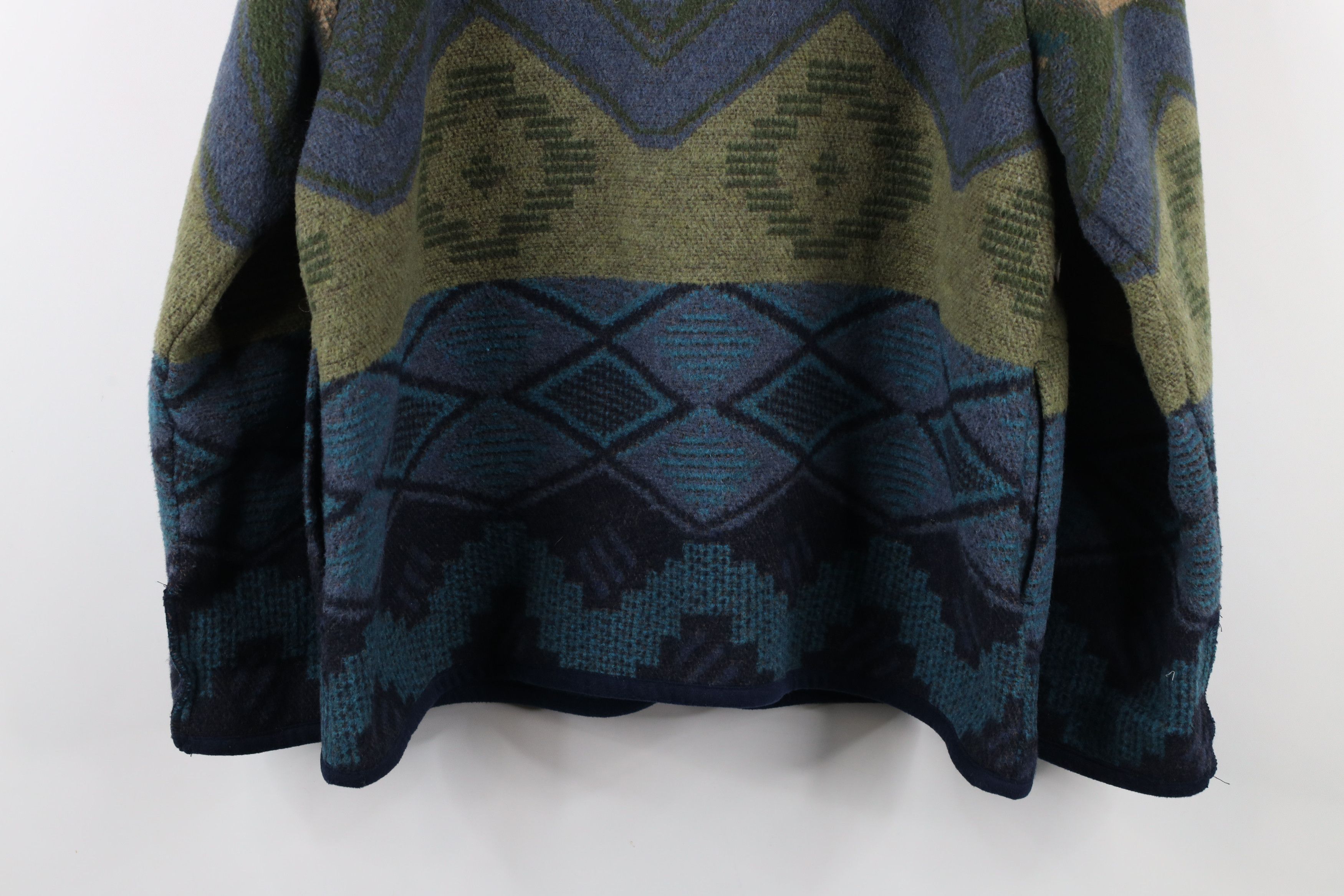 Vintage Vintage 90s Streetwear Southwestern Blanket Button Jacket Size L / US 10 / IT 46 - 10 Thumbnail