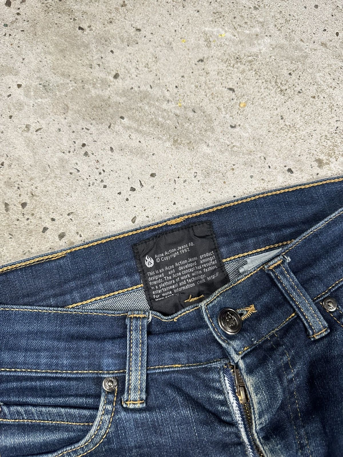 Acne Studios Vintage 2000s Acne Action Jeans Archive Denim Pants Size US 27 - 8 Thumbnail