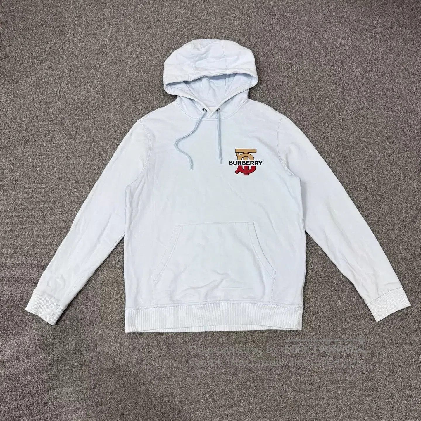 Burberry Blue Hoodie with Drawstring and Front Pocket . Size US M / EU 48-50 / 2 - 1 Thumbnail