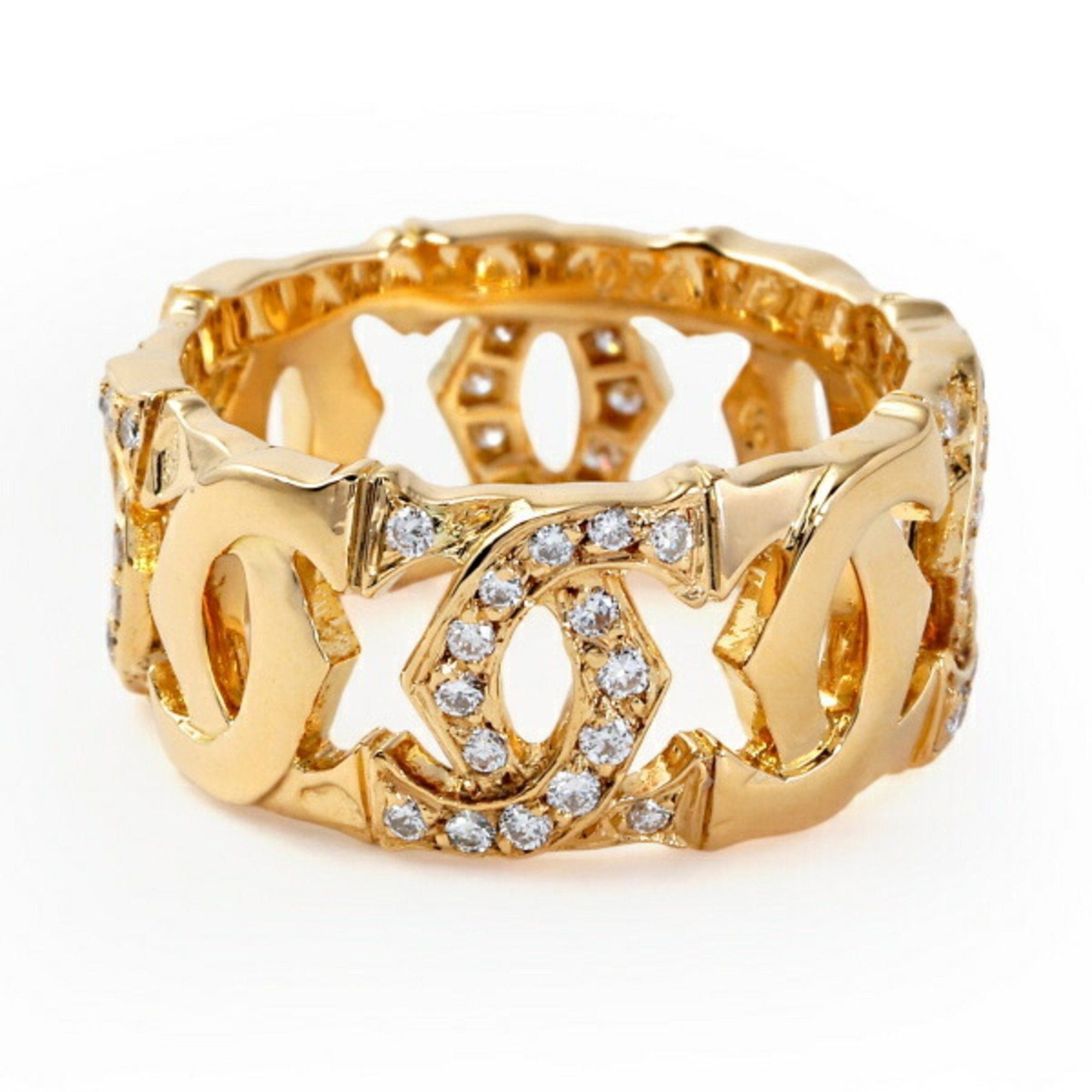 image of Cartier Entrelace K18Yg Yellow Gold Ring, Women's