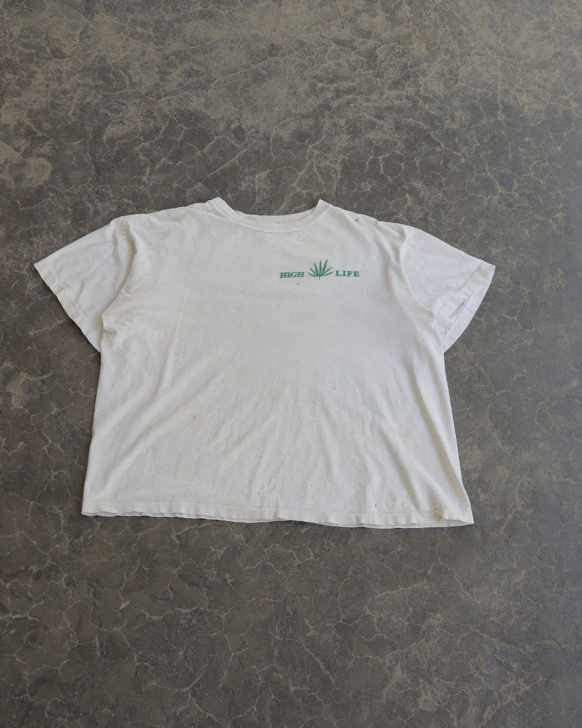 Vintage Vintage 90s High Life Let’s Get High White Tee USA Size US L / EU 52-54 / 3 - 3 Thumbnail