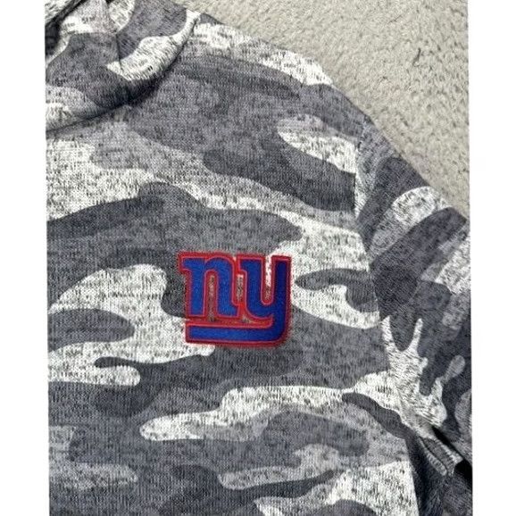 NFL New York Giants Hoodie Mens Large Gray Camo NFL Football Antigua Sweater Size US L / EU 52-54 / 3 - 7 Thumbnail