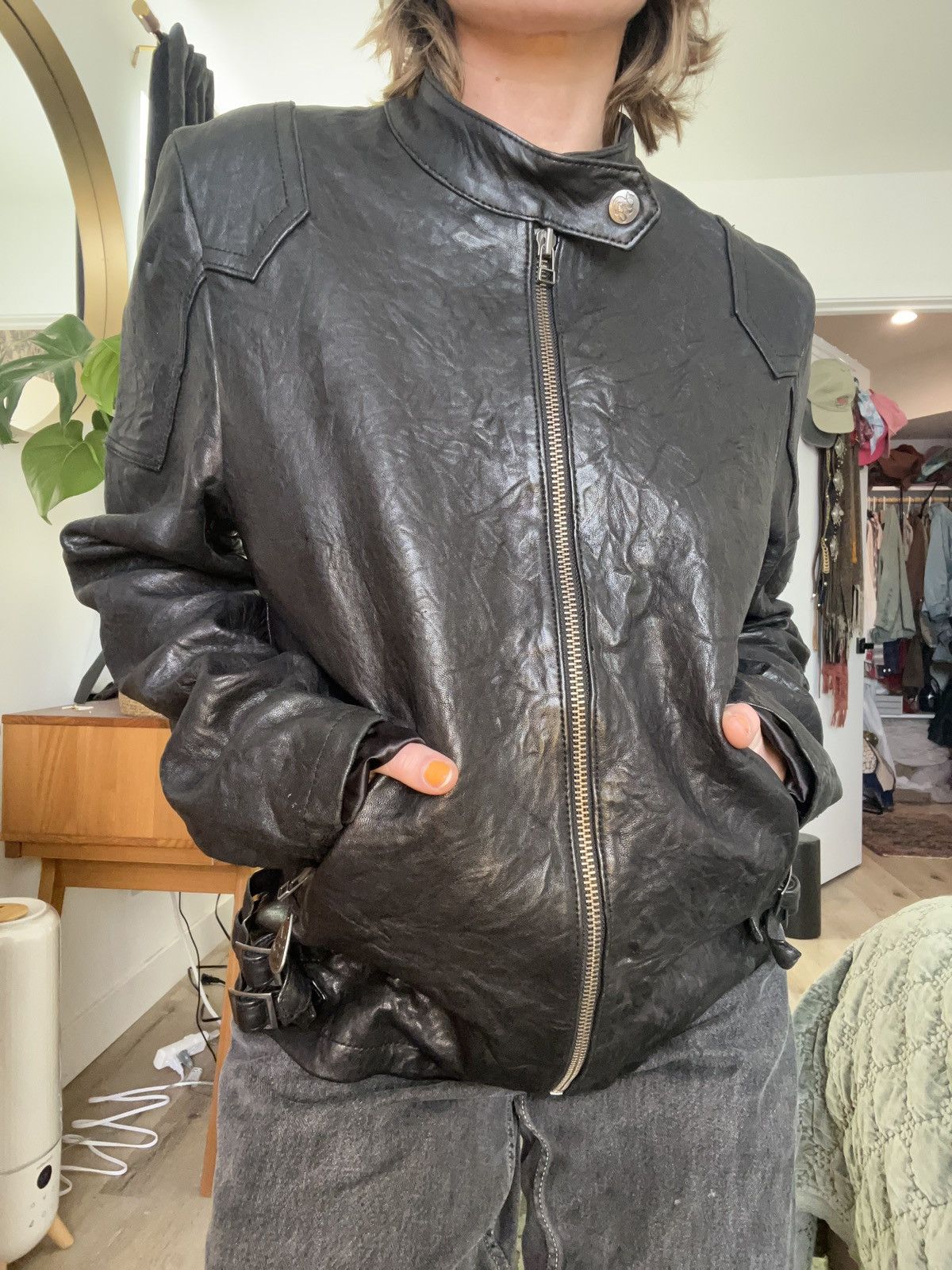 Christian Audigier Christian Audigier SMET leather biker jacket Size L / US 10 / IT 46 - 2 Thumbnail