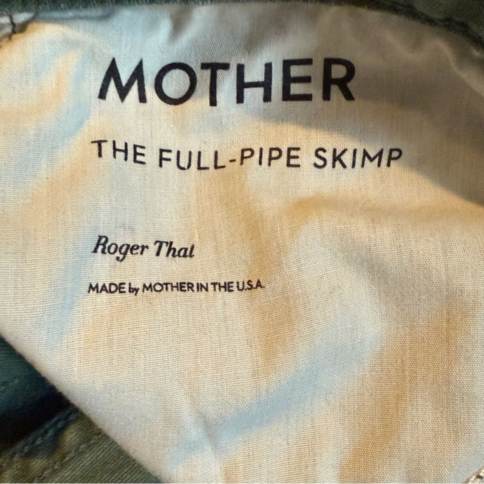 MOTHER Mother The Full Pipe Skimp Barrel Leg Jeans Sz 30 NWOT Size 30" / US 8 / IT 44 - 12 Thumbnail