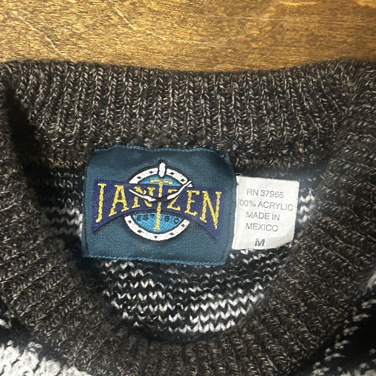 Jantzen × Vintage Vintage Grandpa Coogi Style Knit Sweater Size US M / EU 48-50 / 2 - 4 Thumbnail