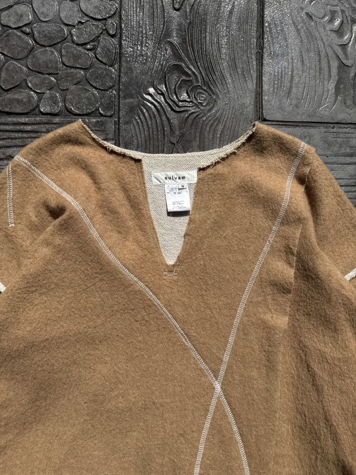 Sulvam Sulvam CUT-OUT Deconstructed Baggy Shirt Size US M / EU 48-50 / 2 - 2 Thumbnail