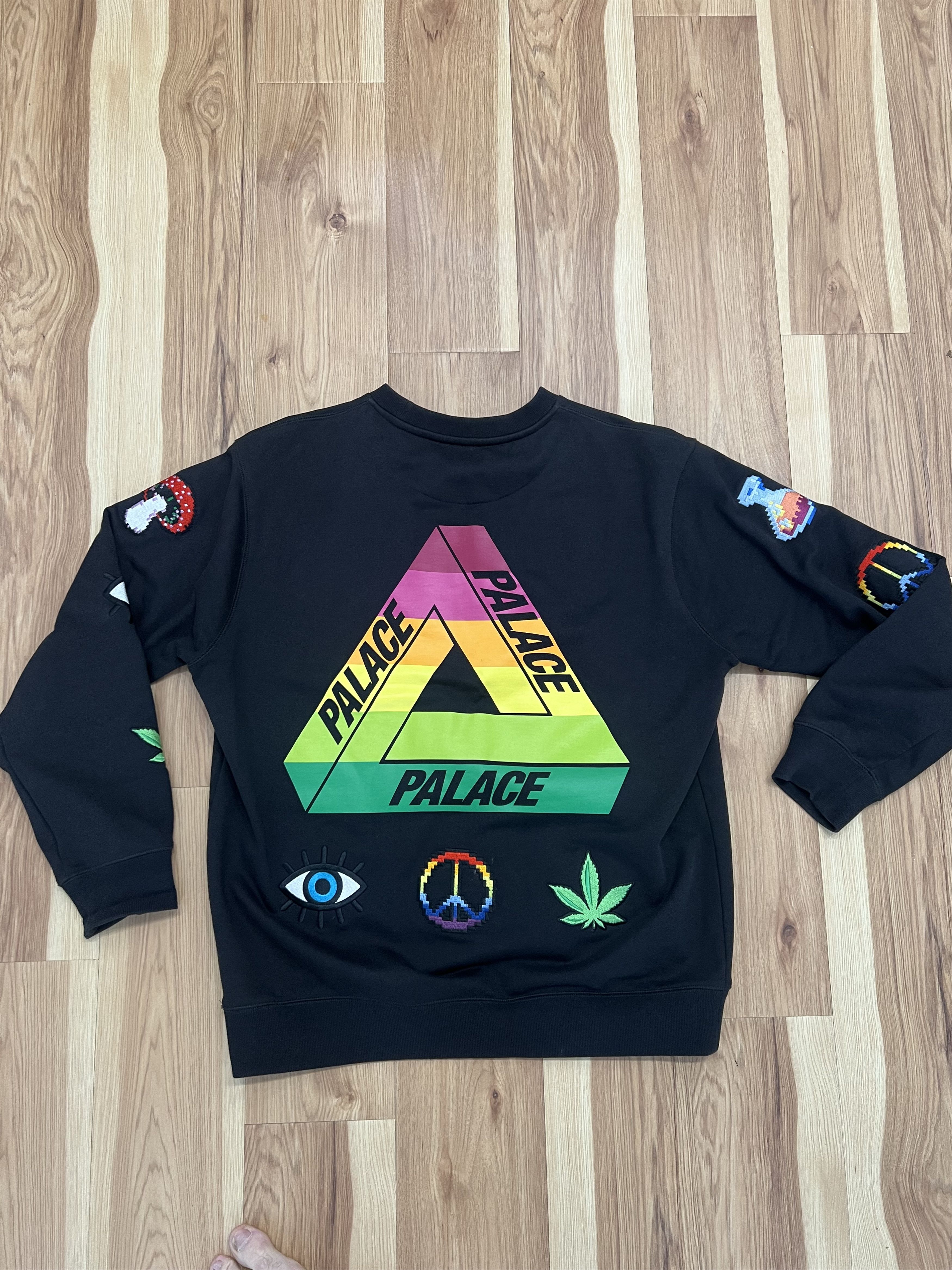 Palace Palace - Mixed Media Bitmap Crewneck Sweatshirt Size US XL / EU 56 / 4 - 3 Thumbnail
