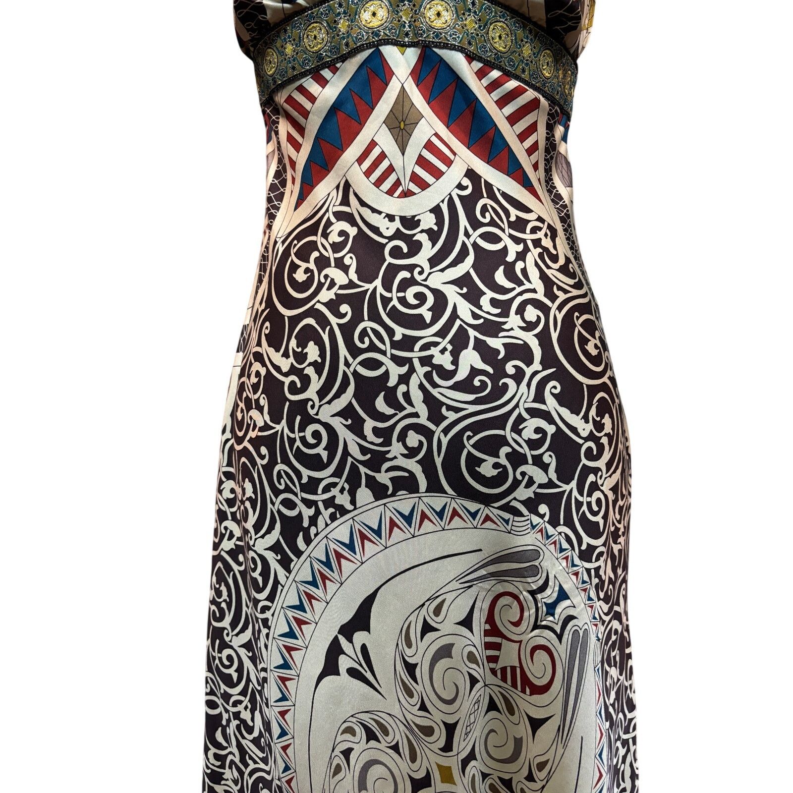 Nicole Miller Nicole Miller Silk Multi-Color Slip Dress Size 6 Size S / US 4 / IT 40 - 8 Thumbnail