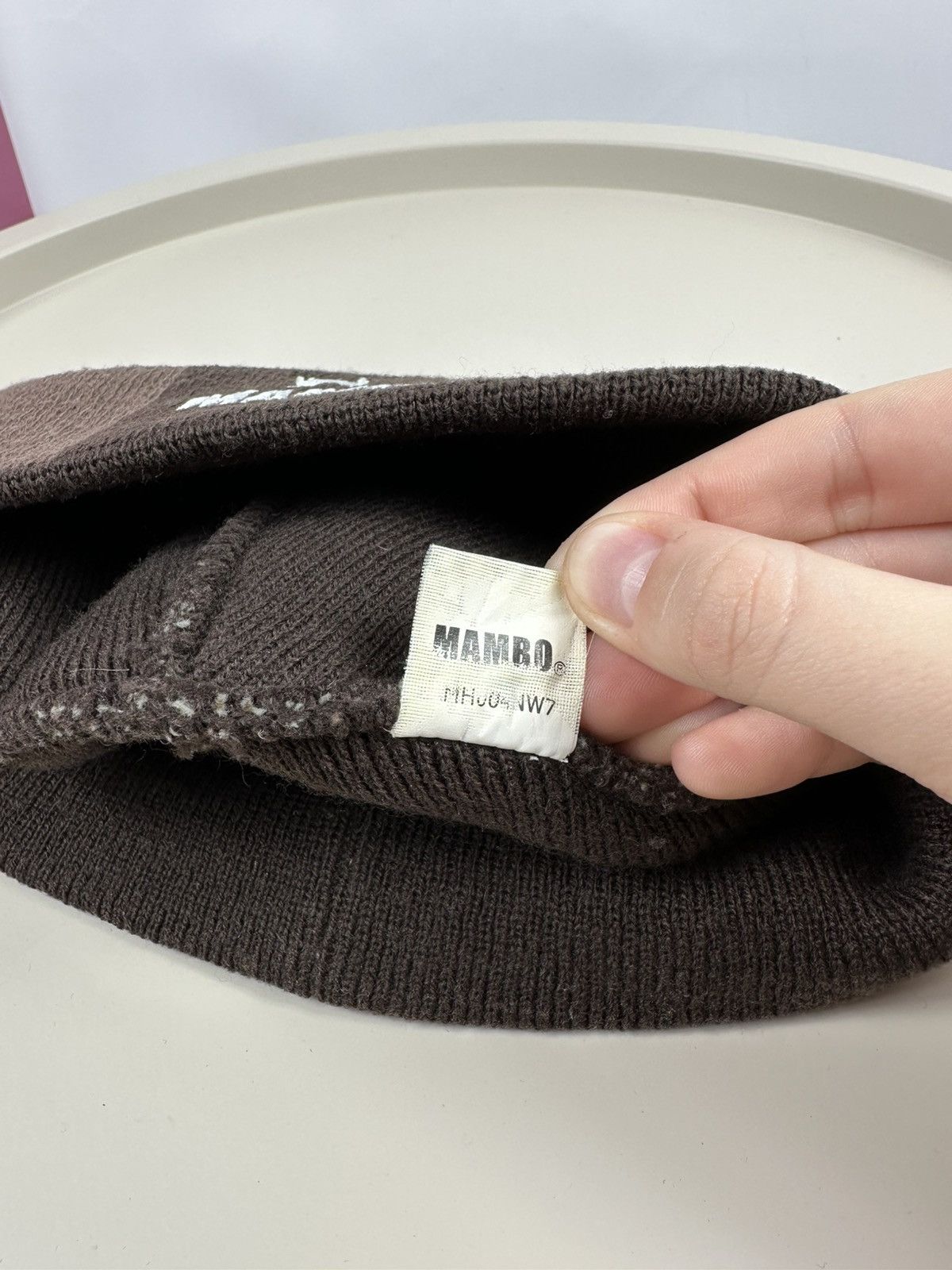 Mambo × Vintage Mambo Knitted check hat Size ONE SIZE - 11 Thumbnail