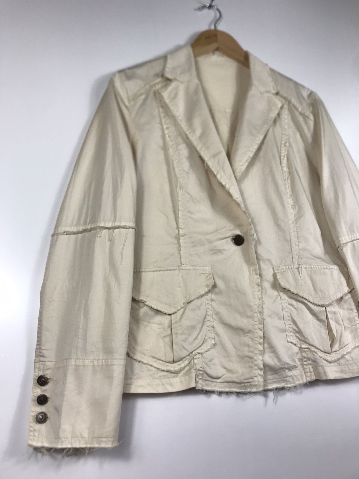 14th Addiction × If Six Was Nine × Seditionaries ⚡️Vintage LookLa Distressed Style Button Coat Jacket Size M / US 6-8 / IT 42-44 - 2 Thumbnail