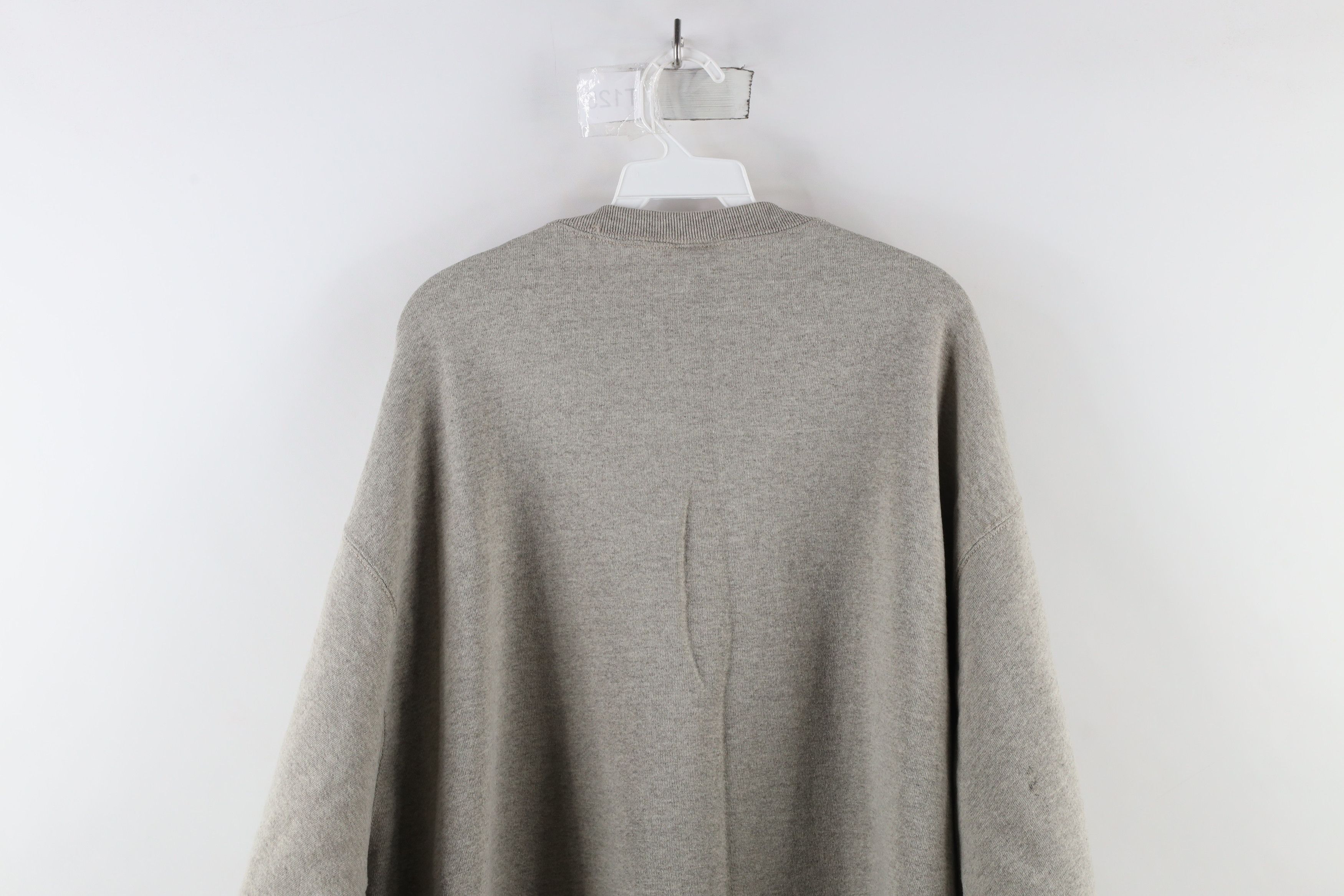 Vintage Vintage 90s Wilson Blank Heavyweight Sweatshirt Heather Gray Size US XXL / EU 58 / 5 - 10 Thumbnail
