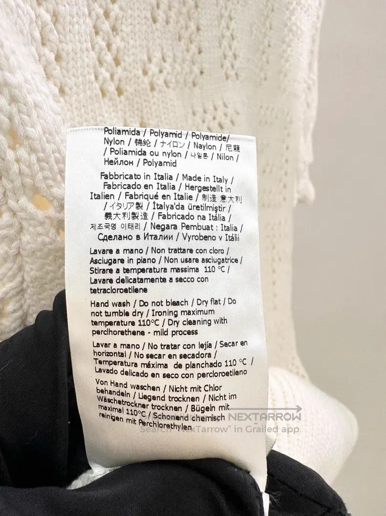 Fendi Fendi White hollow-out knitted short sleeves Size XS / US 0-2 / IT 36-38 - 5 Thumbnail