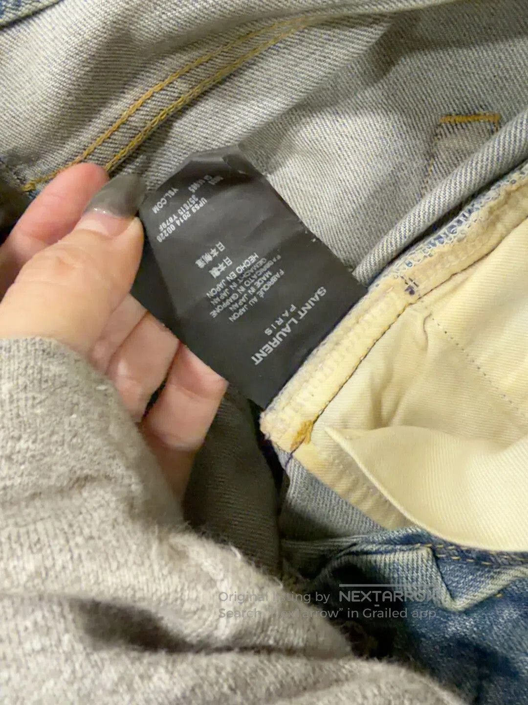 Saint Laurent Paris Saint Laurent Distressed Denim Pants Size 31. Size US 31 - 4 Thumbnail