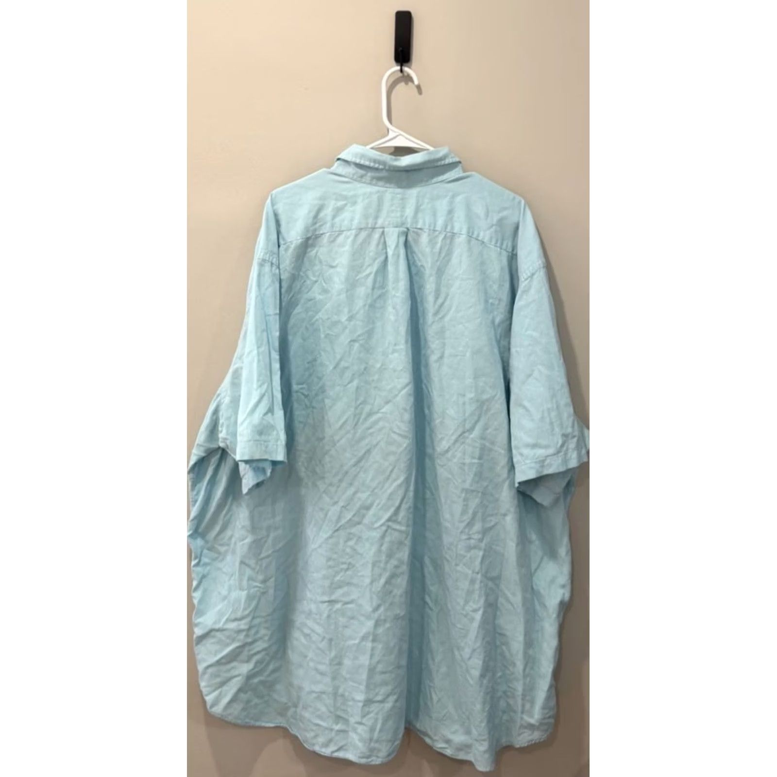Ralph Lauren Ralph Lauren Blue Chambray Oxford Shirt Mens 4XLT Button Down Short Sleeve Casual Size US XXL / EU 58 / 5 - 2 Thumbnail