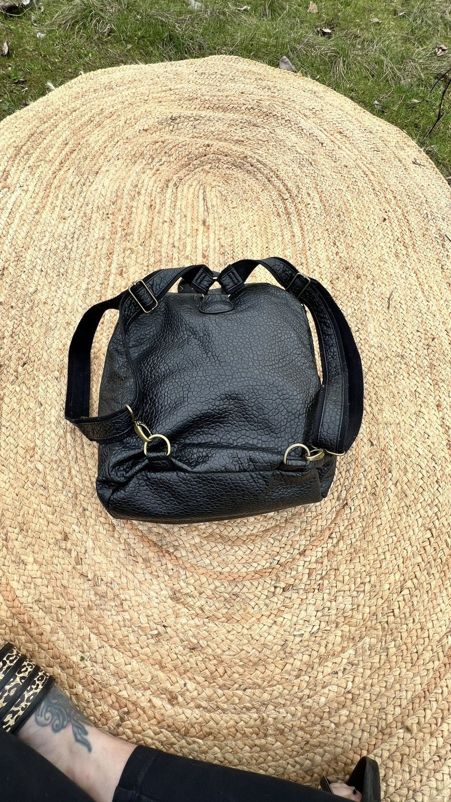 Denim & Supply Ralph Lauren Black and bronze studded backpack Size ONE SIZE - 6 Thumbnail