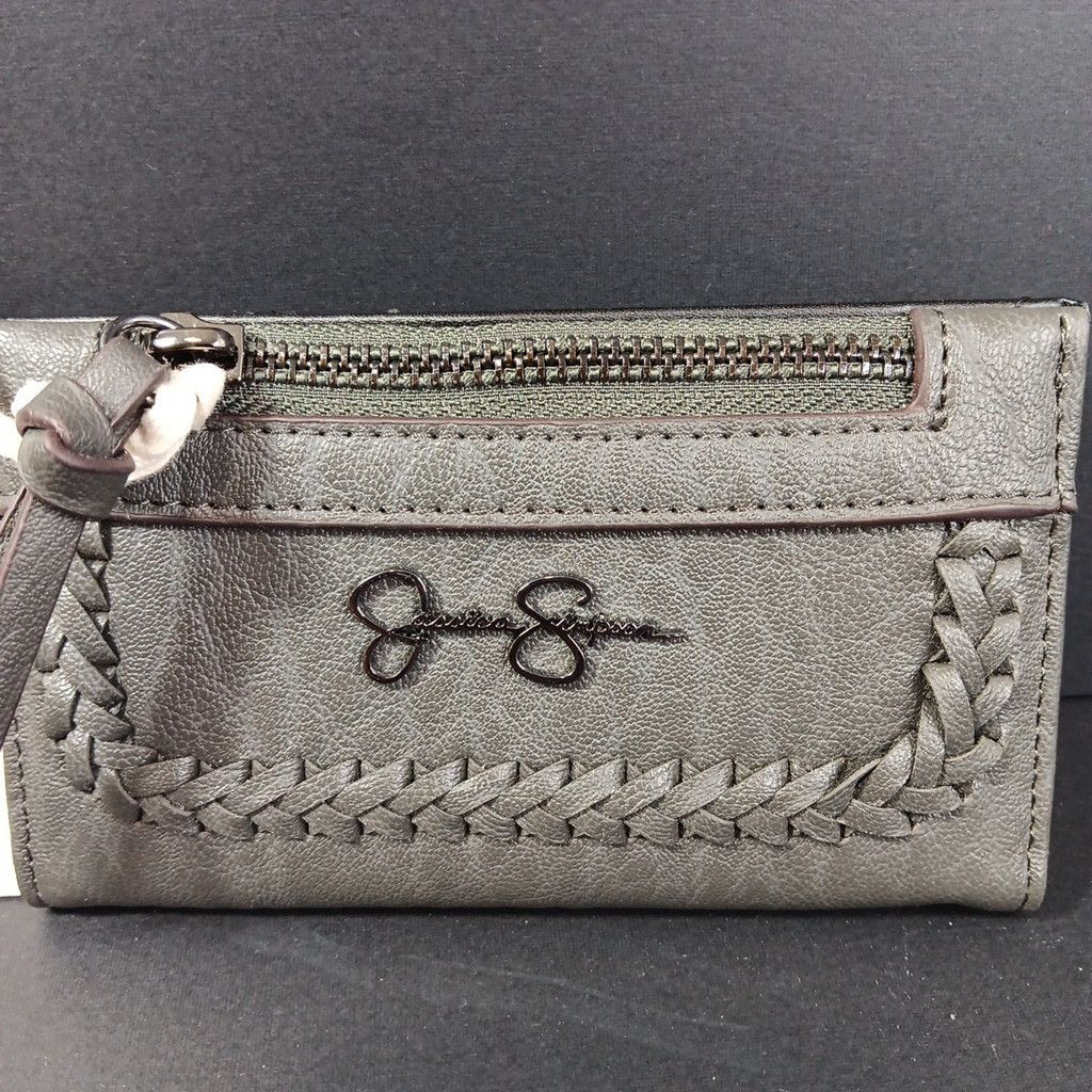 Jessica Simpson Jessica Simpson Jaclyn Faux Leather Fold Over Wallet Black Size ONE SIZE - 2 Thumbnail