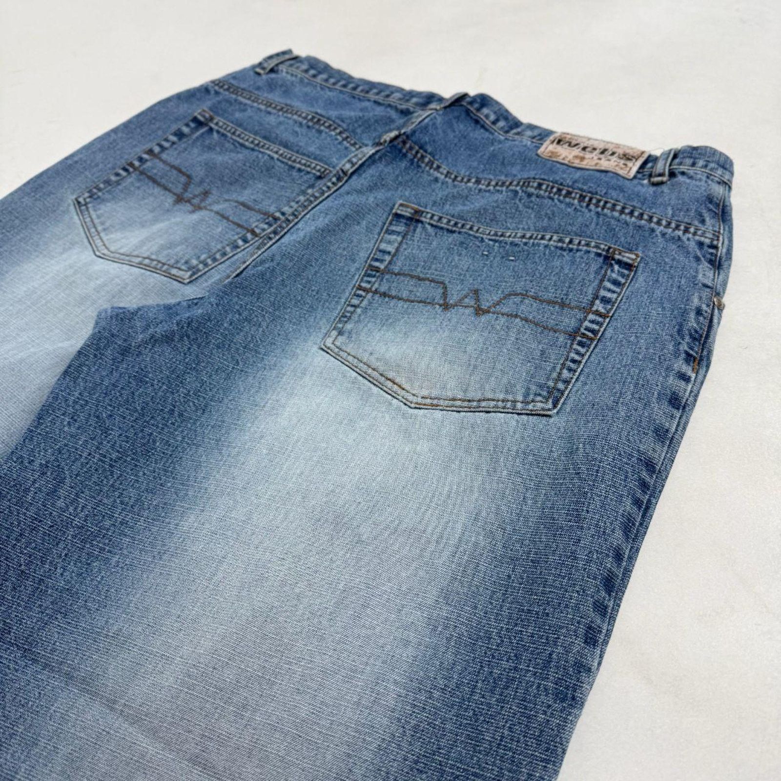 Ecko Unltd. × JNCO × Vintage Vintage y2k grunge archive baggy wide leg embroidered jeans Size US 38 / EU 54 - 2 Thumbnail