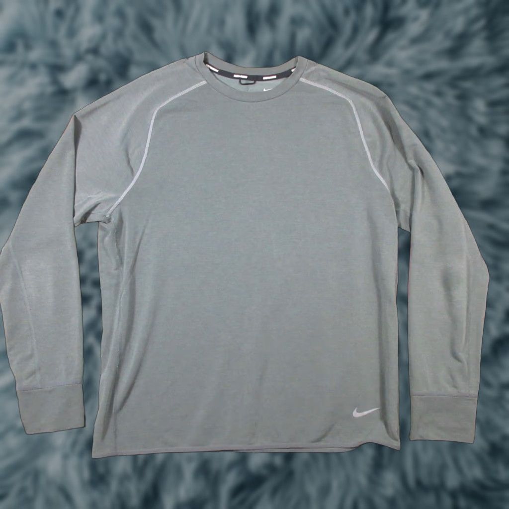 Nike Nike Dri-Fit Shirt Mens XL Green Long Sleeve Crew Neck Athletic Running & Jogging Size US XL / EU 56 / 4 - 1 Thumbnail