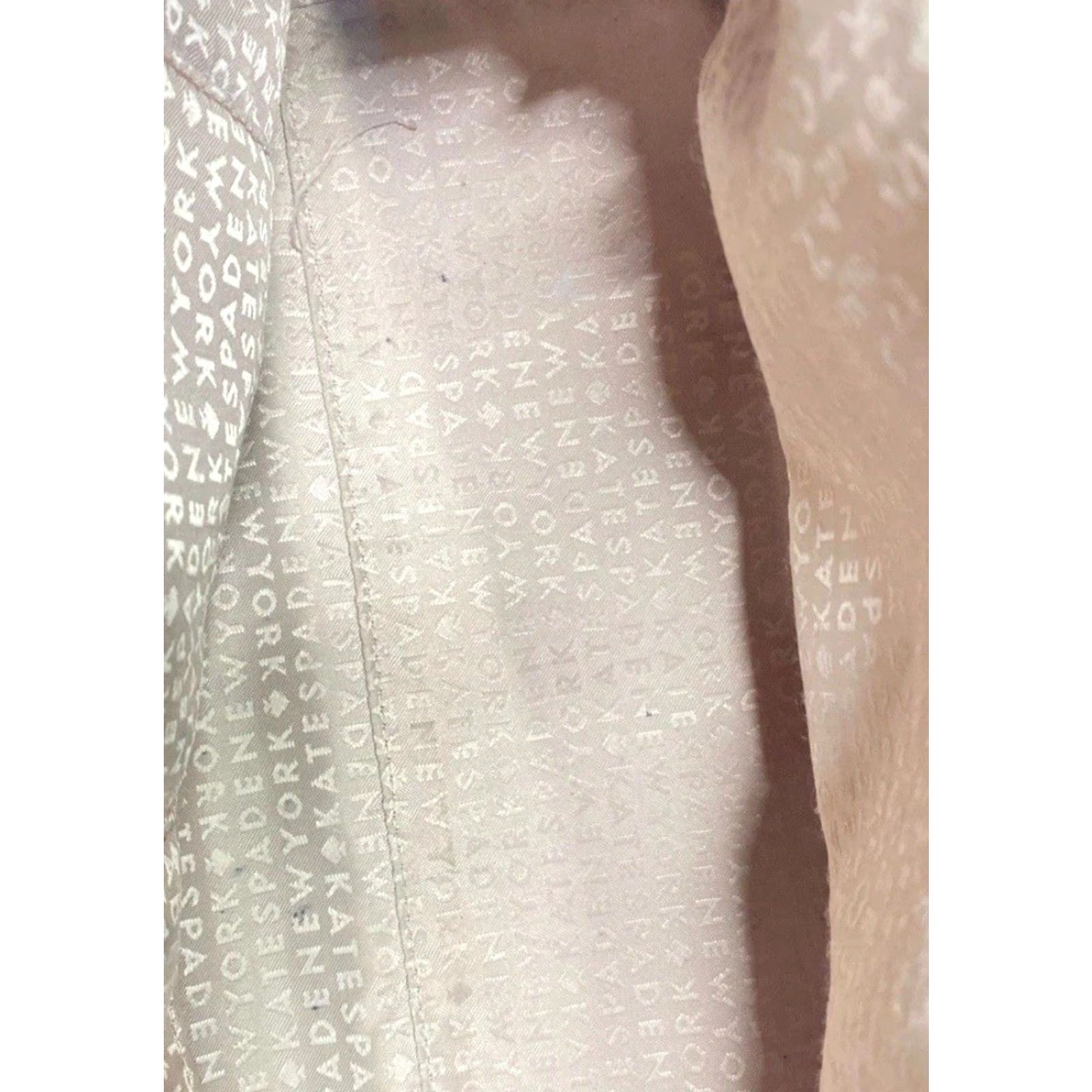 Vintage VINTAGE Kate Spade N.Y. Tallulah Everett Leather Shoulder Strap Hand Bag Purse Women Beige Leather Shoulder Bag Kate Tallulah Everett Womens Size ONE SIZE - 4 Thumbnail