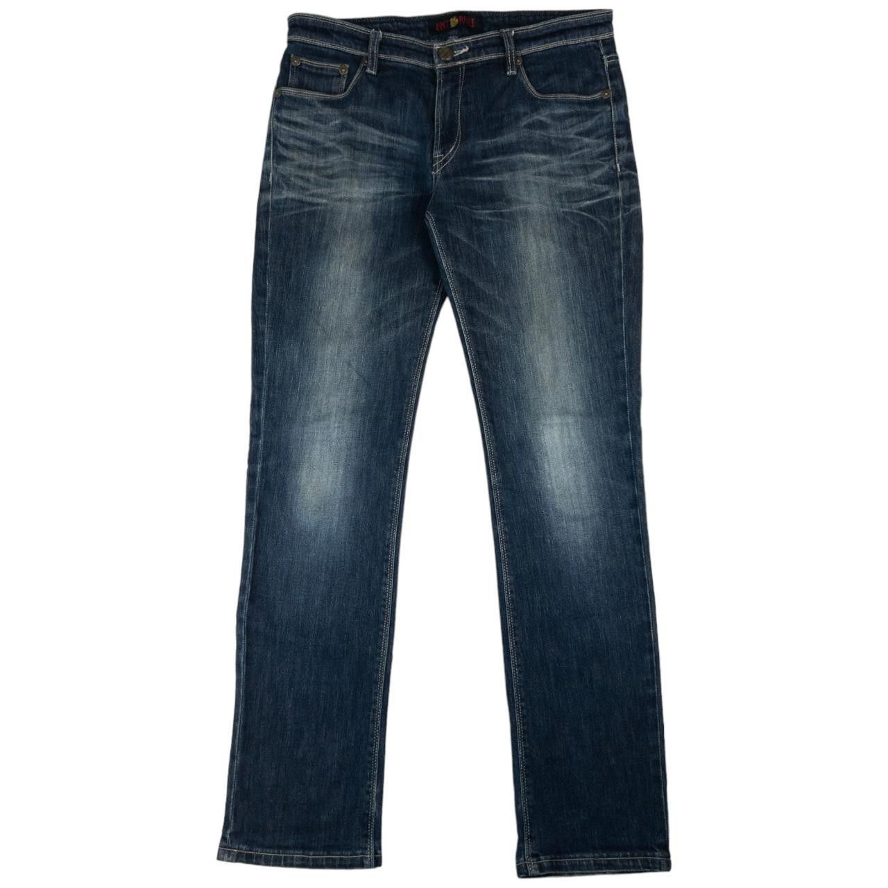 Other Vintage Oniarai Japanese Embroidered Denim Jeans Size W34 Size US 34 / EU 50 - 3 Thumbnail