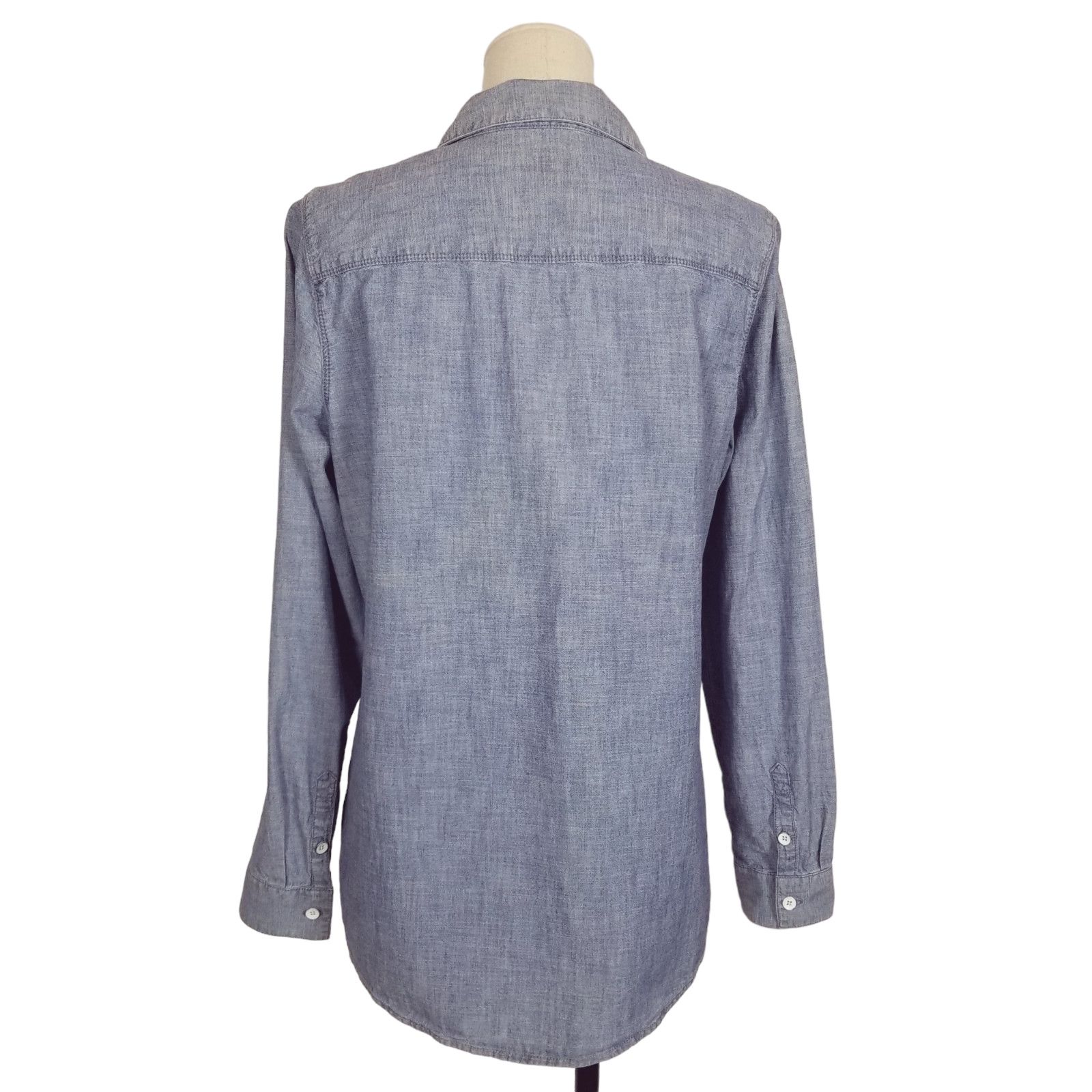Other J. Jill Chambray Button Front Shirt Light Blue Sz Small Size S / US 4 / IT 40 - 4 Thumbnail