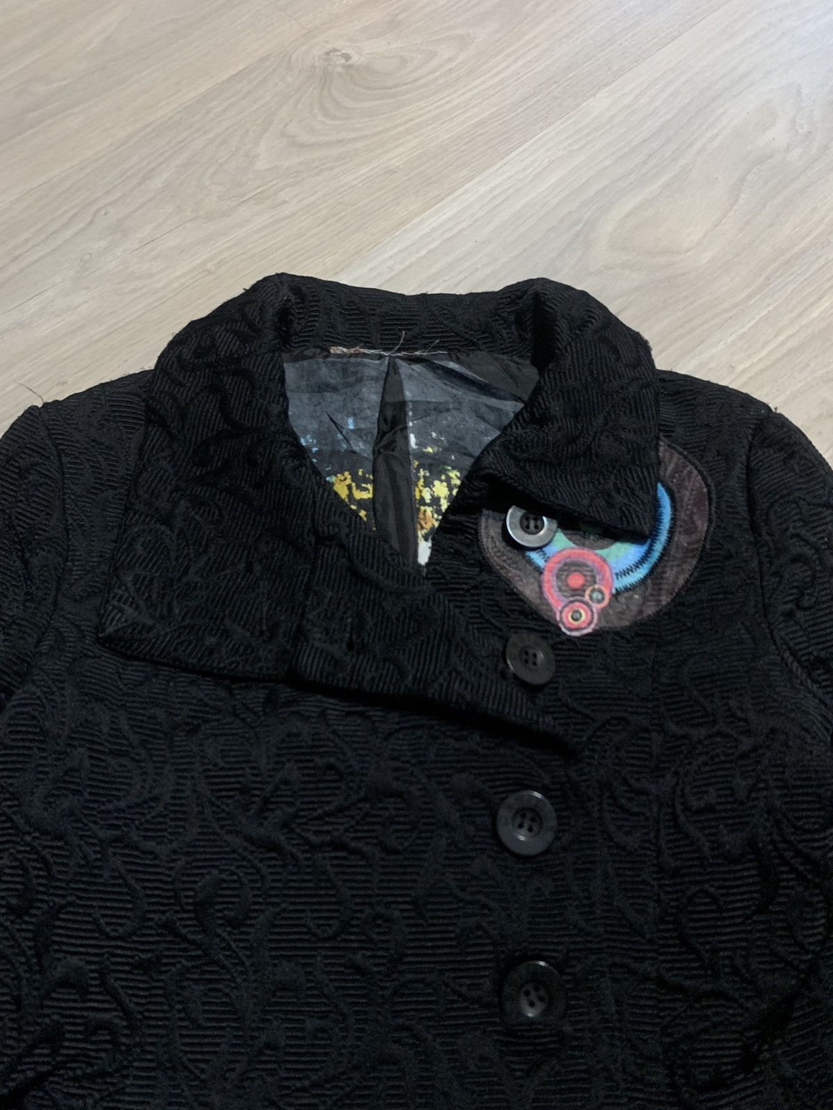 Desigual Desigual Jacket Coat Black Style 96E2905 Women's Size 36 Size XS / US 0-2 / IT 36-38 - 5 Thumbnail