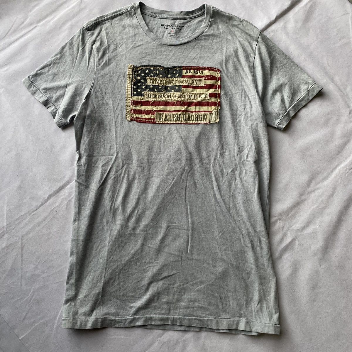 Ralph Lauren × Vintage Ralph Lauren Denim & Supply USA American Flag Tees Size US S / EU 44-46 / 1 - 1 Thumbnail
