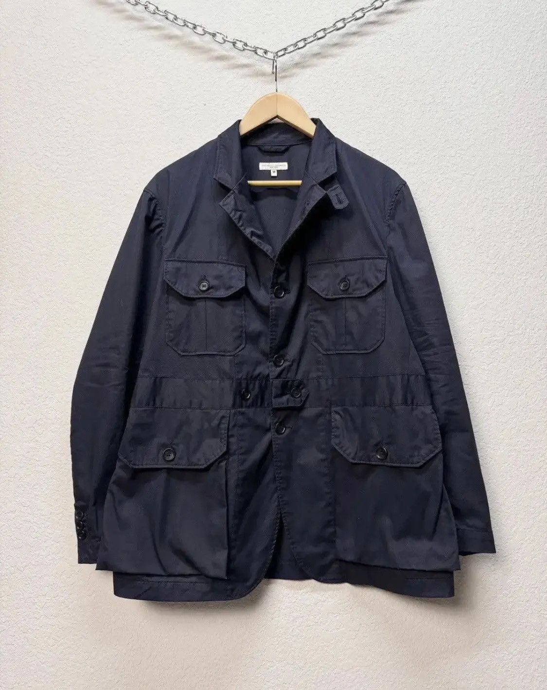 Engineered Garments × Japanese Brand Engineered Garments Multipocket Jacket Navy Memory Polyester Size US M / EU 48-50 / 2 - 16 Thumbnail