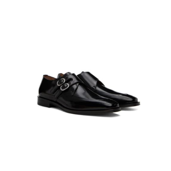 Maison Margiela o1y1124 Double Monk Loafers In Black Size US 9 / EU 42 - 1 Thumbnail