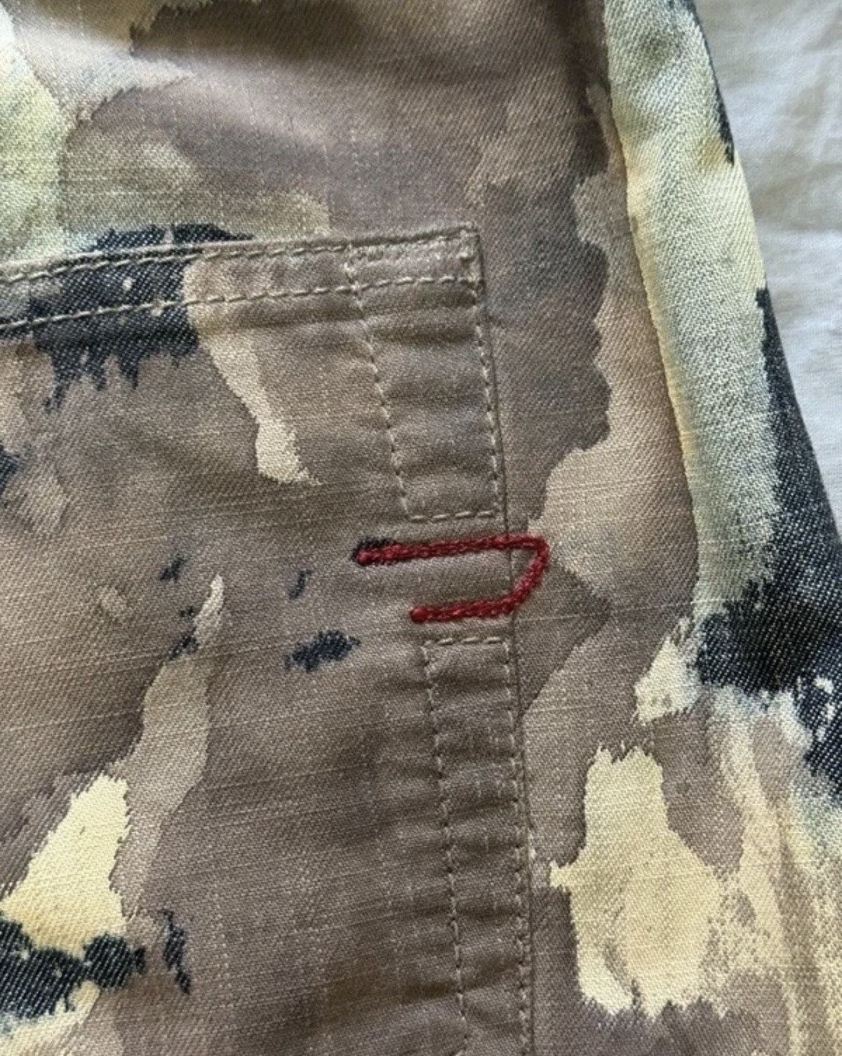 Diesel Diesel Paint Splash Vintage Denim Skirt Asymmetrical Y2K Size 26" / US 2 / IT 38 - 6 Thumbnail
