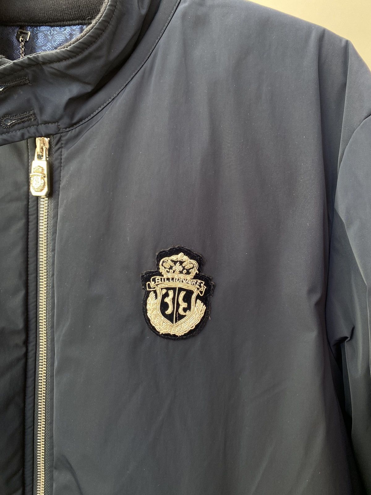 Billionaire Couture Billionaire Italian Couture Navy Blue Zip Jacket Crest Logo Size US M / EU 48-50 / 2 - 5 Thumbnail