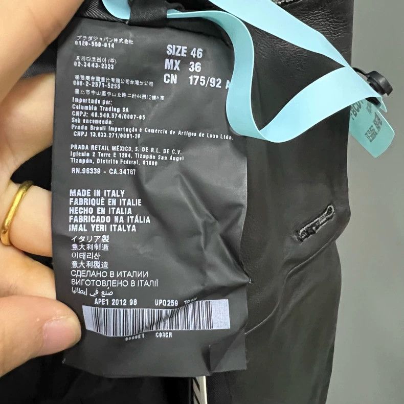 Prada Prada Black leather jacket 2501-Nextarrow Size US S / EU 44-46 / 1 - 4 Thumbnail