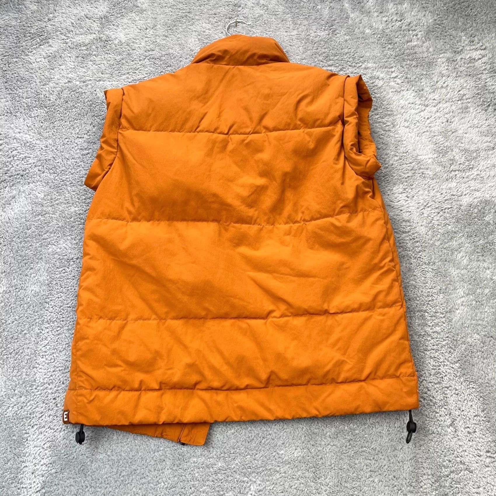 Everlane Everlane Vest Mens XXS Orange Nylon Puffer Full Zip Insulated Coat Jacket Short Stand-Up Collar Size US XXS / EU 40 - 7 Thumbnail