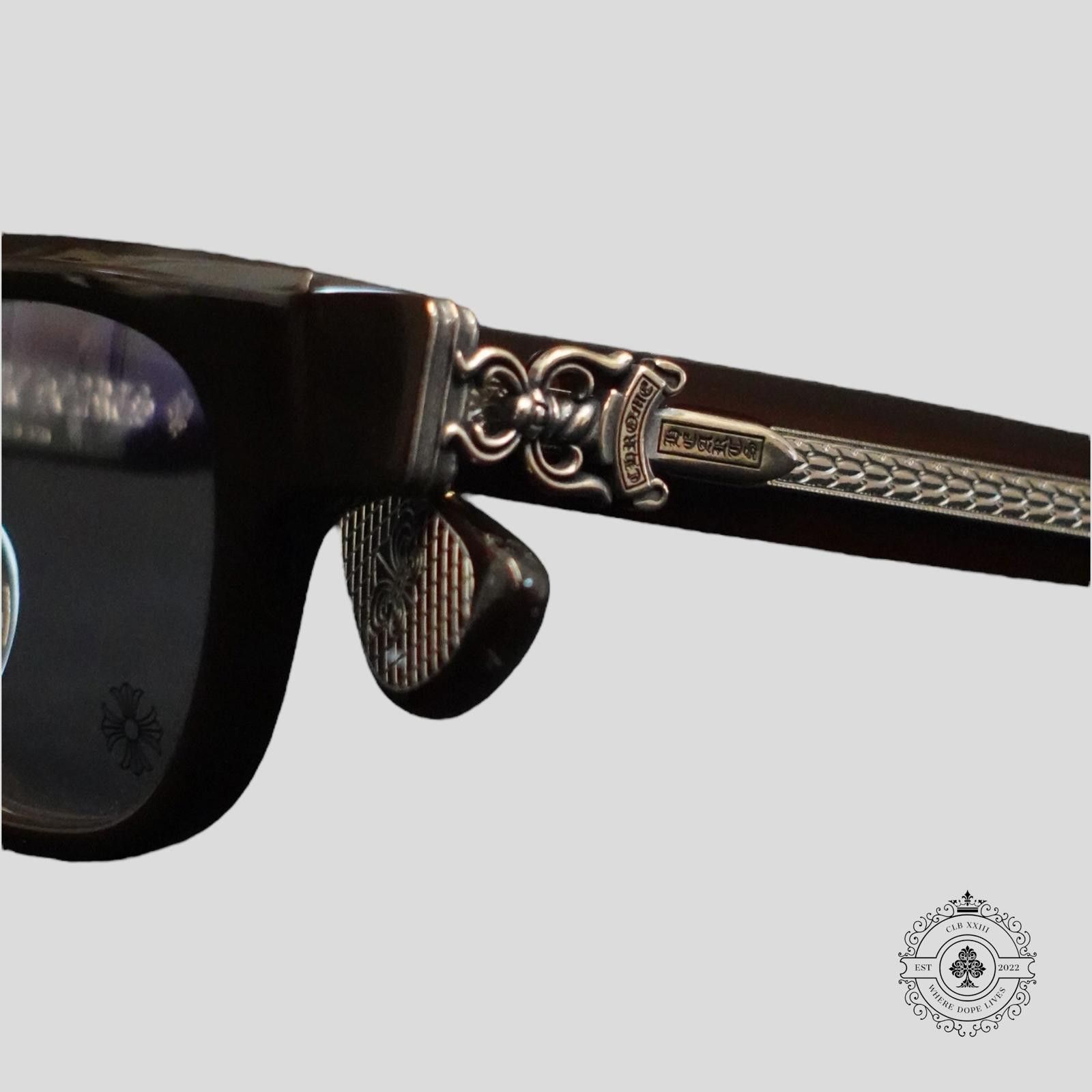 Chrome Hearts Chrome Hearts Cuntvoluted Sunglasses in Brown/Silver Size ONE SIZE - 2 Thumbnail