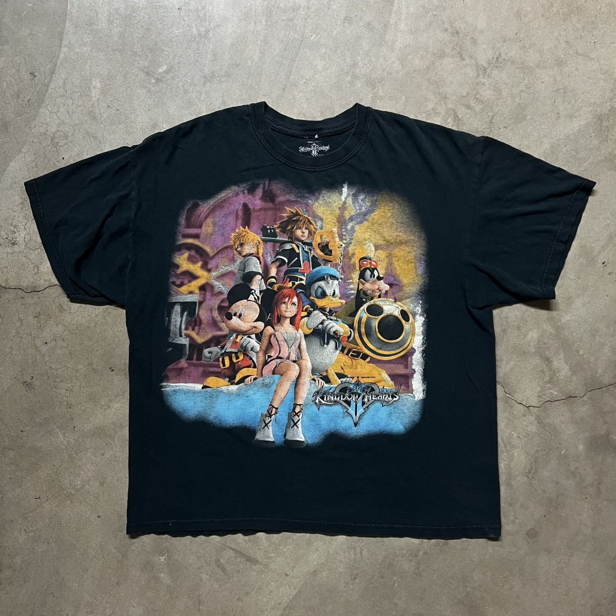Disney × Vintage Vintage 2000’s Disney Kingdom Hearts Graphic T-Shirt Size US XL / EU 56 / 4 - 3 Thumbnail